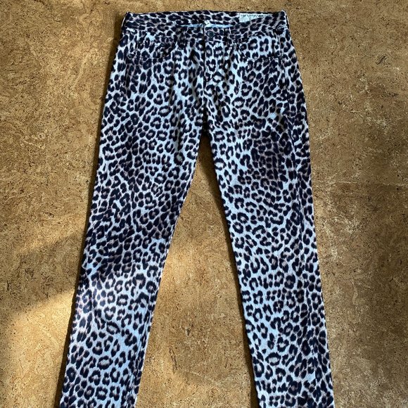Rag & Bone leopard print boyfriend jeans - Picture 3 of 10